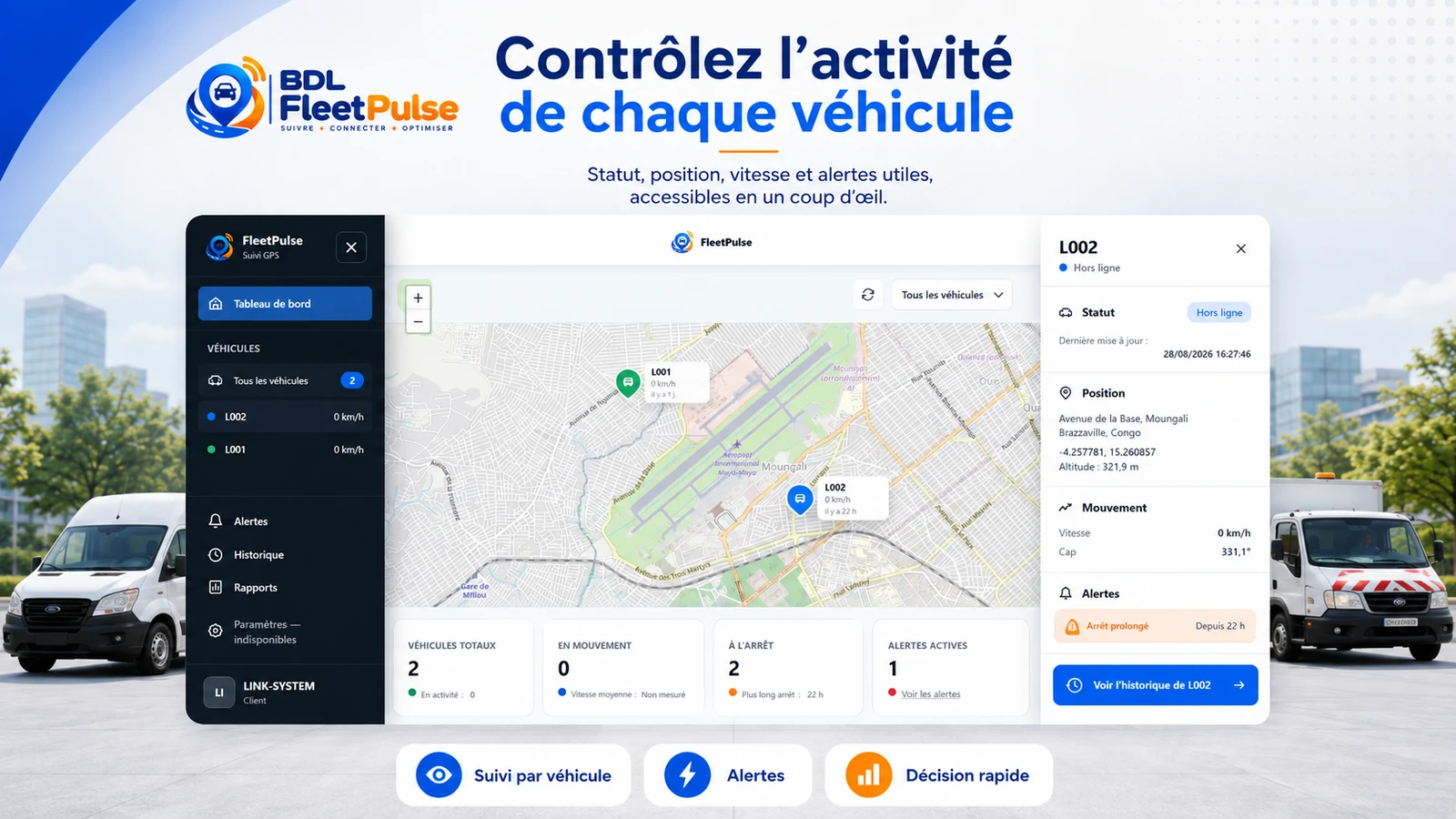Visuel de présentation FleetPulse retrouvé dans vos supports.